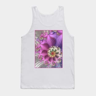 Pink and Purple Silky Fractal Tank Top